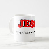 JESUS – 誰もが認めるボス コーヒーマグカップ (正面左)