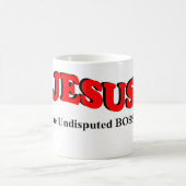 JESUS – 誰もが認めるボス コーヒーマグカップ (中央)