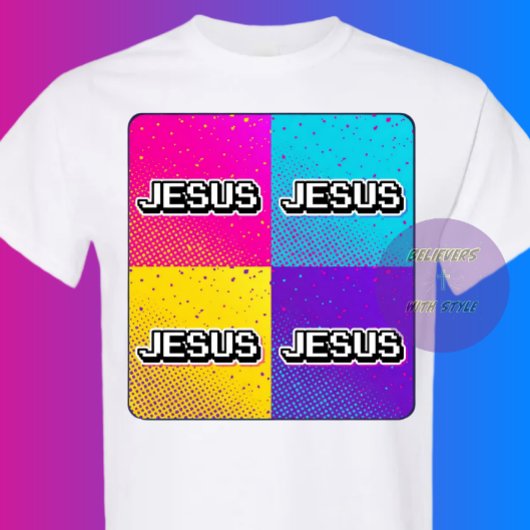 JESUS - 4 Square  Tシャツ