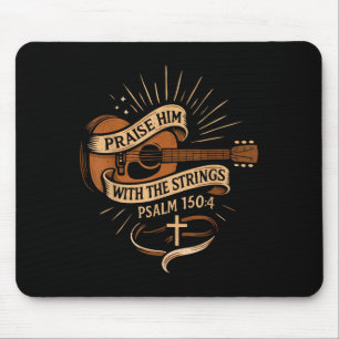Jesus Acoustic Guitarで彼を褒める マウスパッド