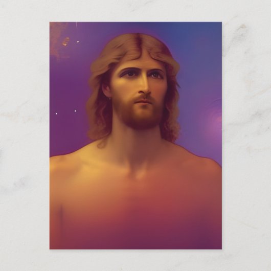 Jesus AI Generated Artポストカード ポストカード (正面)
