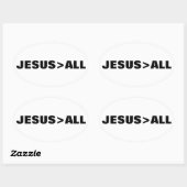 JESUS>ALL OVAL STICKER 楕円形シール (シート)