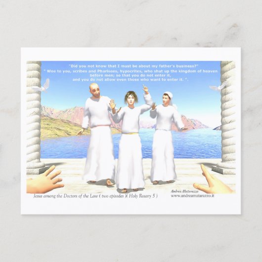 Jesus among the Doctors of the Law (two episodes)  ポストカード (正面)