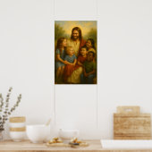 Jesus And Children™ LDSウォールアートポスター ポスター (キッチン)