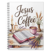 Jesus and Coffee, Christian faith notebook  ノートブック (正面)