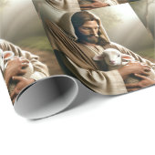 JESUS AND LAMB CHRISTMAS ラッピングペーパー (ロールコーナー)