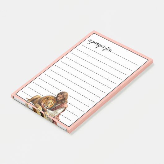 Jesus and Lion War Room Prayer ポストイット (アングル)