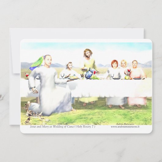 Jesus and Mary at Wedding of Cana 招待状 (正面)