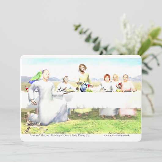 Jesus and Mary at Wedding of Cana 招待状 (スタンド正面)