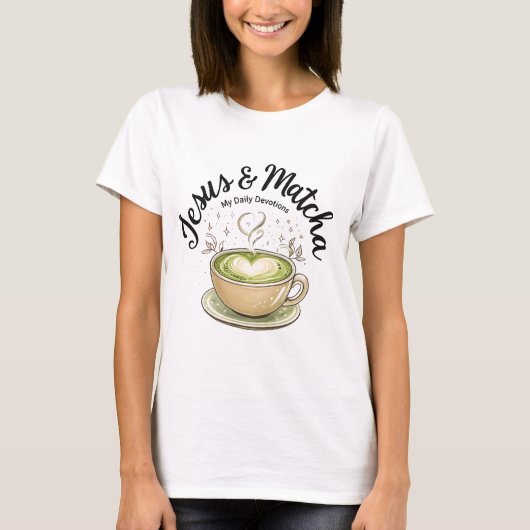 Jesus and Matcha T-Shirt Tシャツ (正面)