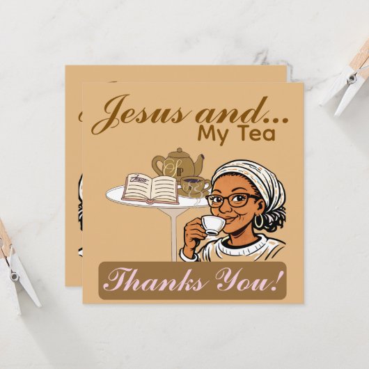 Jesus and My Tea Stationery (正面/裏面インサイチュ)