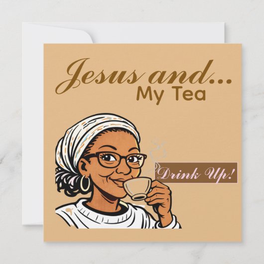 Jesus and My Tea Stationery (裏面)