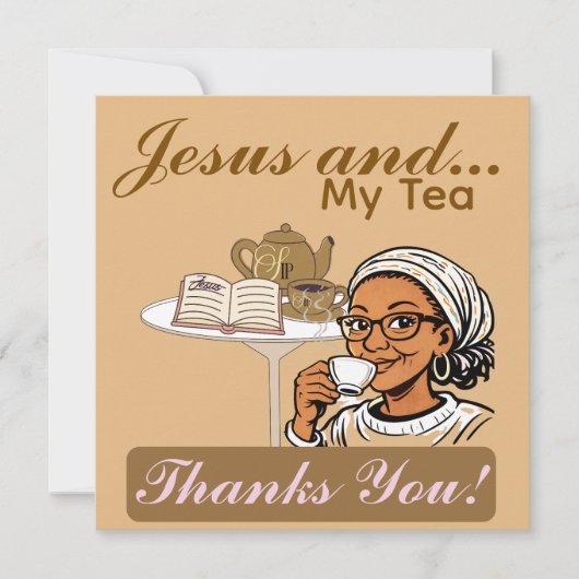 Jesus and My Tea Stationery (正面)