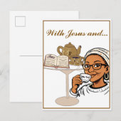 Jesus and My Tea Stationery ポストカード (正面/裏面)
