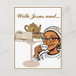 Jesus and My Tea Stationery ポストカード