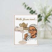 Jesus and My Tea Stationery ポストカード (スタンド正面)
