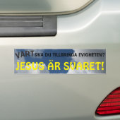 JESUS ÄR SVARET! バンパーステッカー (車上)