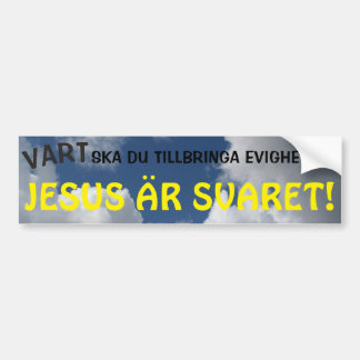 JESUS ÄR SVARET! バンパーステッカー