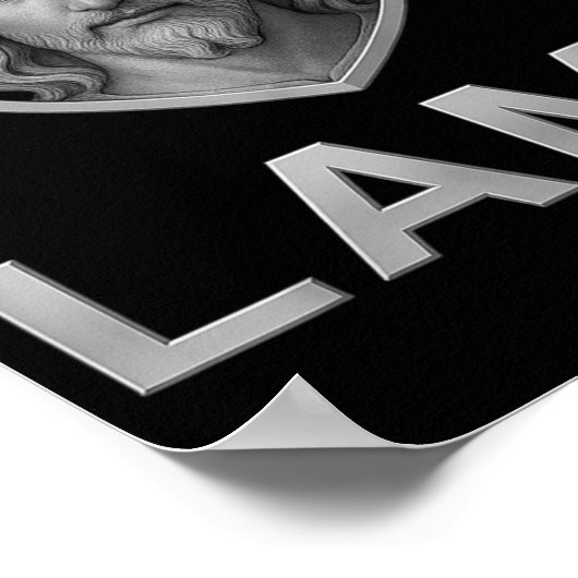 Jesus As The Lamb Iconic Christian Image  ポスター (角)