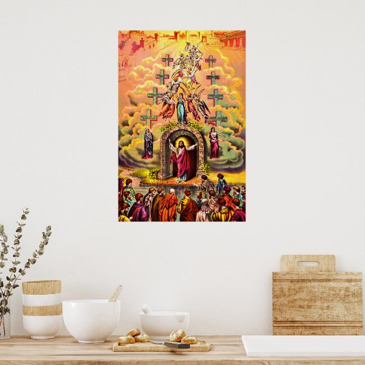 Jesus at Heaven's Gate poster ポスター (キッチン)