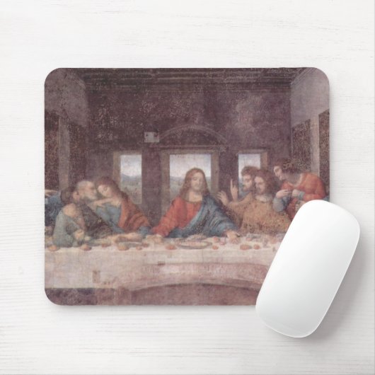 Jesus at The Last Supper, Leonardo da Vinci マウスパッド (マウス)