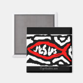 Jesus Banner gotGod316.com聖なる書物、 経典 マグネット (正面/裏面)