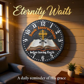 Jesus Bible Basic Instructions ラージ壁時計