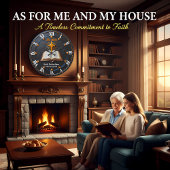 Jesus Bible Roman Numeral Instructions ラージ壁時計