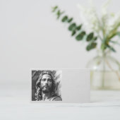 Jesus Black and White Business Card 名刺 (スタンド正面)