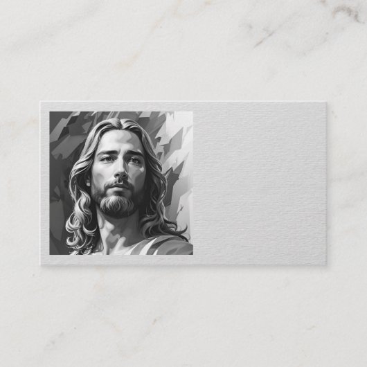 Jesus Black and White Business Card 名刺 (正面)