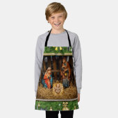 Jesus born manger エプロン (着用した状態)