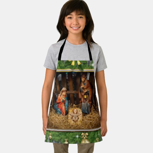 Jesus born manger エプロン (インサイチュ)
