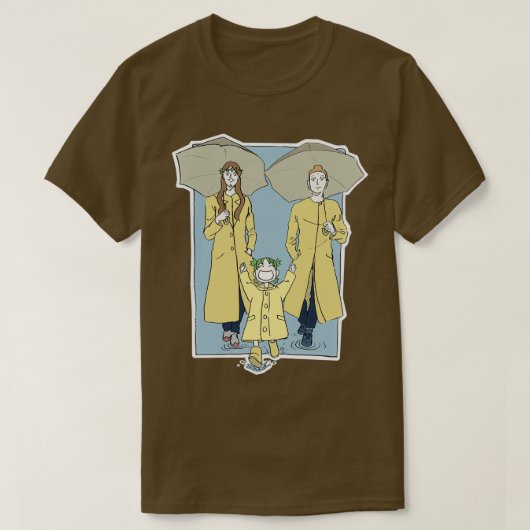 Jesus Bouddha and Yotsuba Tシャツ (デザイン正面)