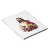 Jesus Bread Wine Vintage Engraving Tee 2 ノートパッド (アングル)