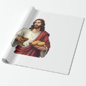 Jesus Bread Wine Vintage Engraving Tee 2 ラッピングペーパー (アンロールド)