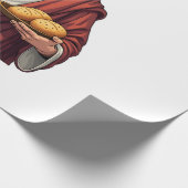 Jesus Bread Wine Vintage Engraving Tee 2 ラッピングペーパー (角)