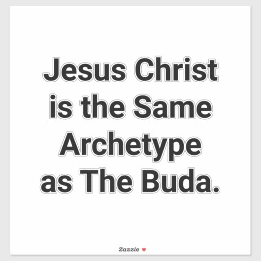 Jesus & Buda The Same Hankamer Artjunkhaus Peace シール (シート)