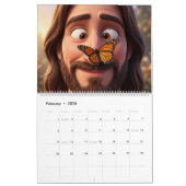 Jesus & Butterflies Calendar カレンダー (2月 2026)