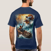 Jesus Calms the Storm – 信仰インスパイアTシャツ Tシャツ (裏面)
