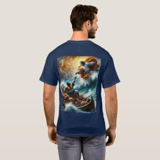 Jesus Calms the Storm – 信仰インスパイアTシャツ Tシャツ