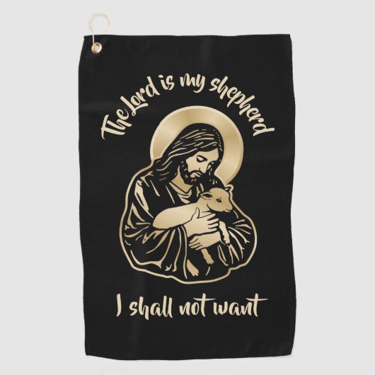 Jesus Caring Shepherd ゴルフタオル (正面)