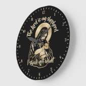 Jesus Caring Shepherd ラージ壁時計 (傾斜)