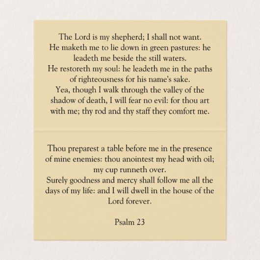 Jesus Caring Shepherd 名刺 (内部フラット)