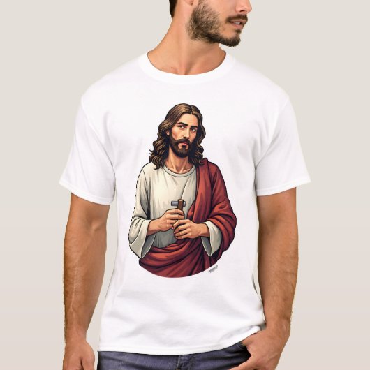 Jesus Carpenter Mark Vintage Engraving Tee 2 Tシャツ (正面)