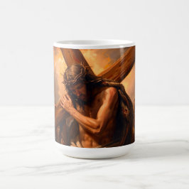 Jesus Carries The Cross Mug コーヒーマグカップ