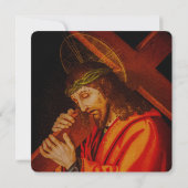 Jesus carrying the cross card (裏面)