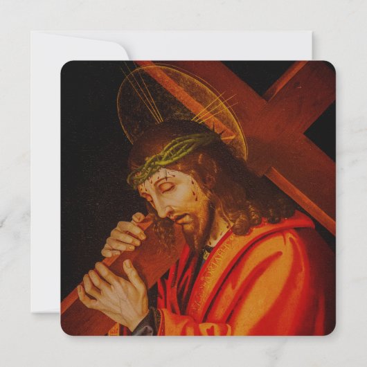 Jesus carrying the cross card (裏面)