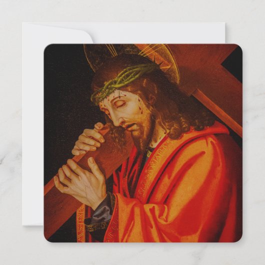 Jesus carrying the cross card (正面)