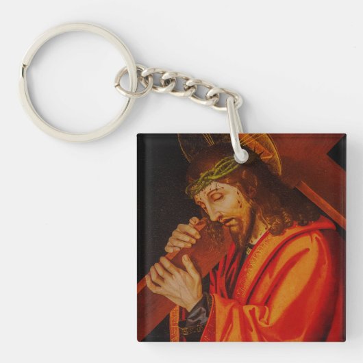 Jesus carrying the cross key ring キーホルダー (正面)