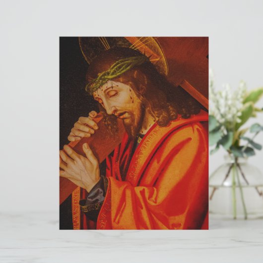 Jesus carrying the cross papers print (スタンド正面)